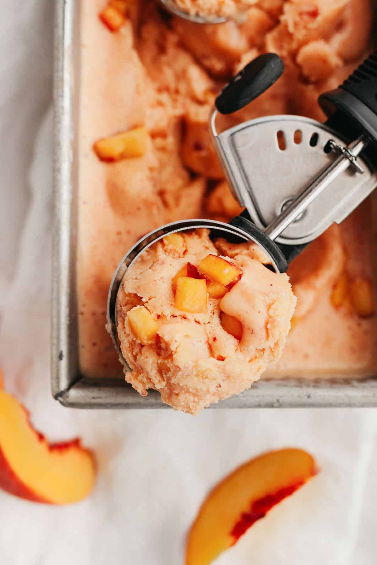 19 Peach Ice Cream Churn Recipes Image