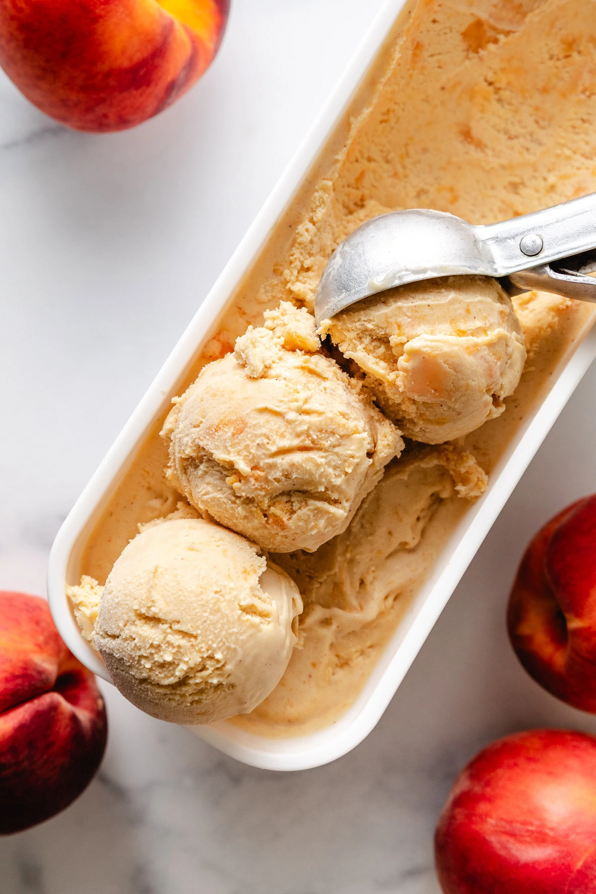 19 Peach Ice Cream Churn Recipes Image