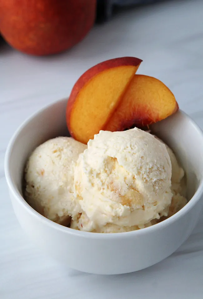 19 Peach Ice Cream Churn Recipes Image