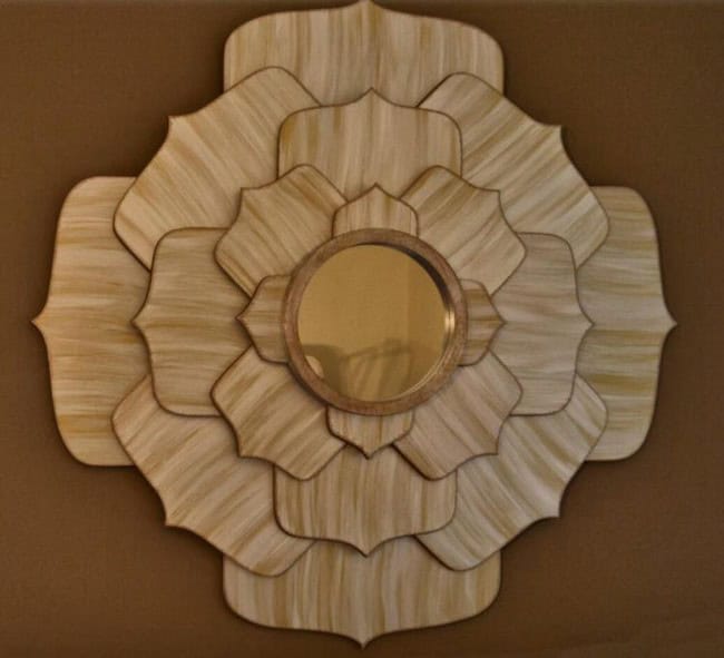 11 DIY Flower Mirror Ideas Image