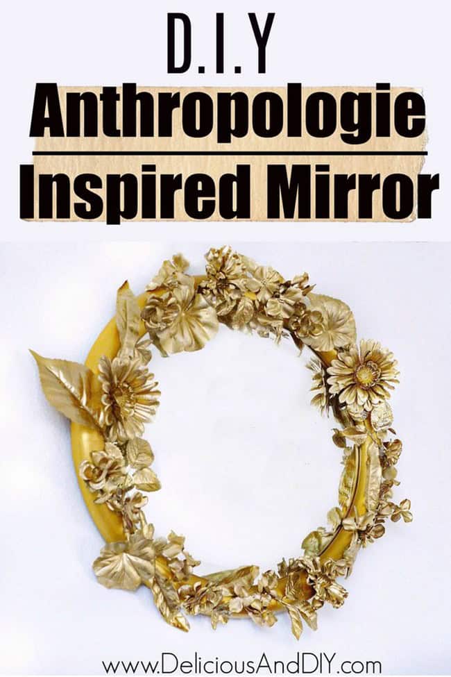 11 DIY Flower Mirror Ideas Image