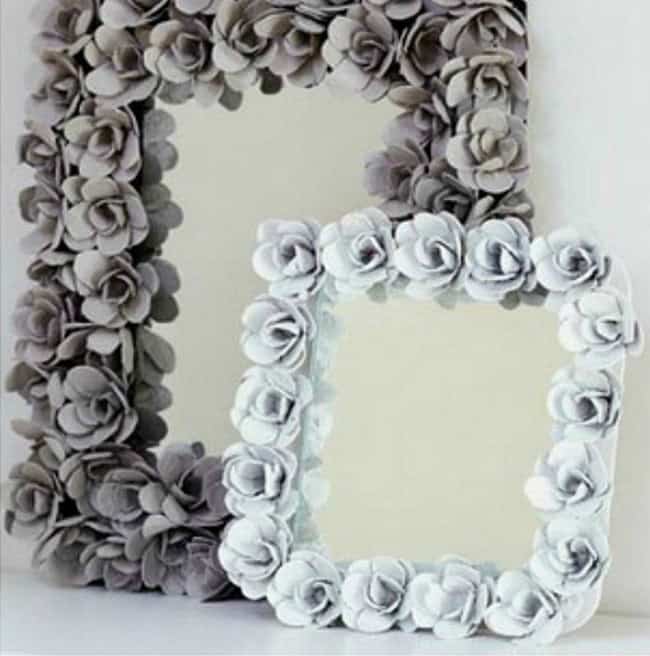 11 DIY Flower Mirror Ideas Image