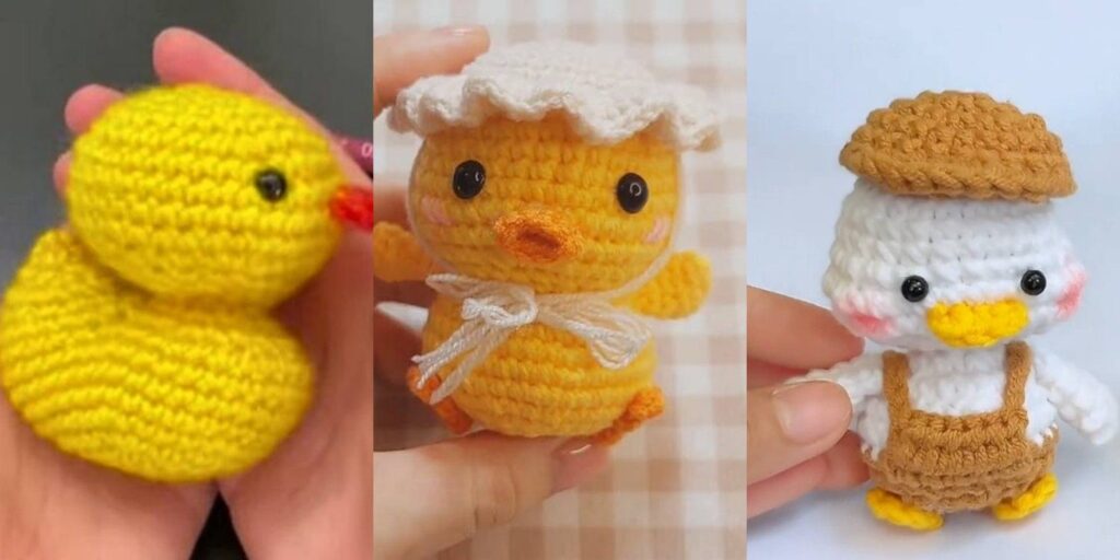 29 Crochet Duck Keychain Patterns