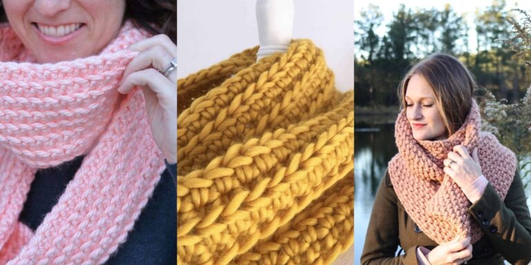 32 Crochet One Skein Infinity Scarf Patterns