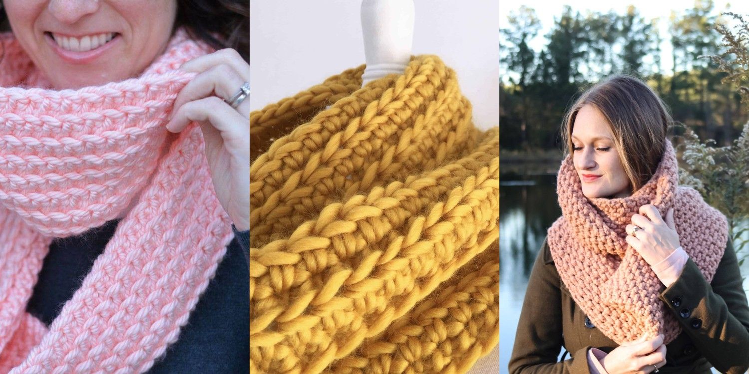 32 Crochet One Skein Infinity Scarf Patterns