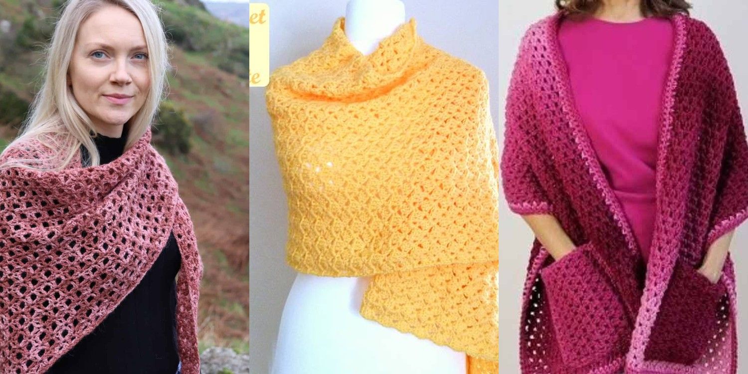 36 Easy Crochet Shawl Patterns For Beginners