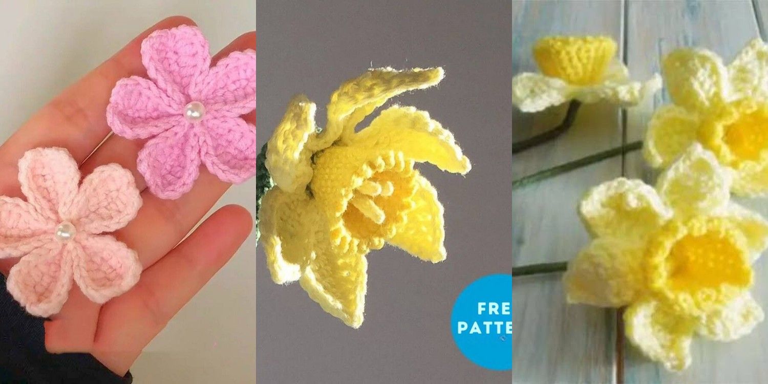 34 Crochet Spring Flower Patterns