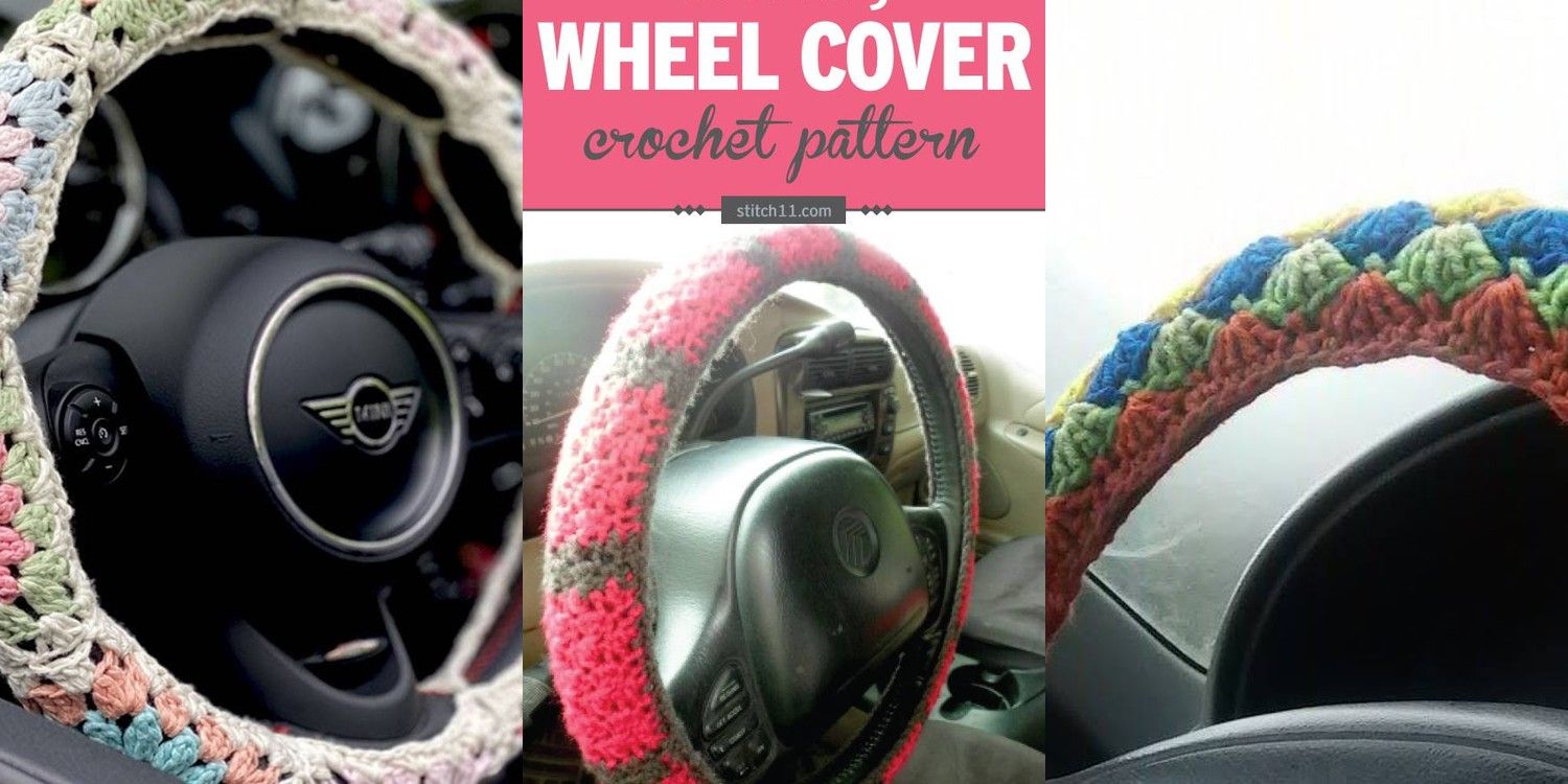 16 Crochet Steering Wheel Cover Patterns 16 Crochet Steering Wheel Cover Patterns
