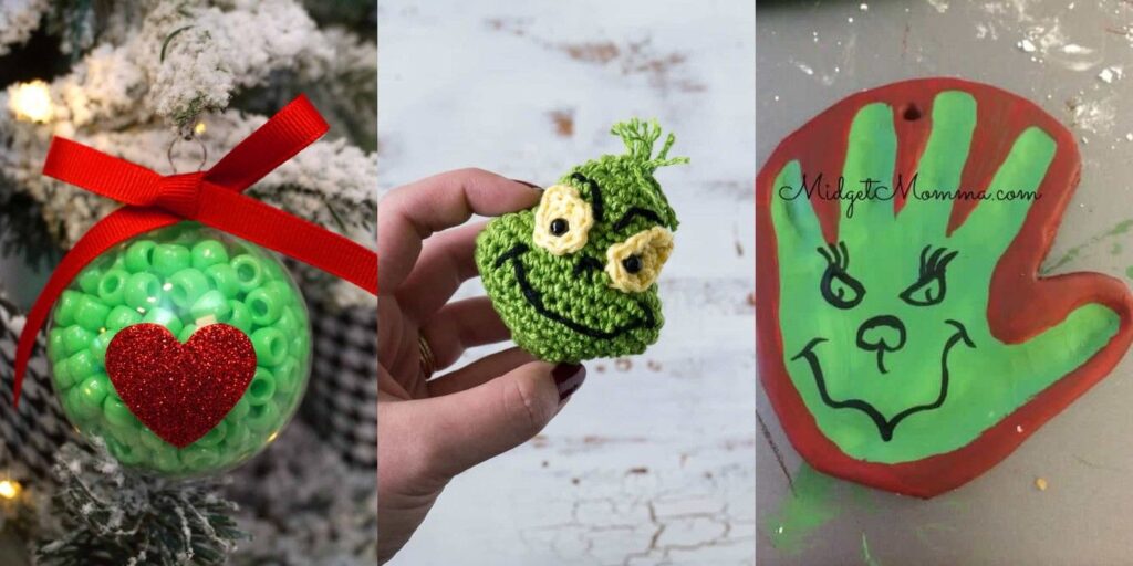 17 DIY Christmas Grinch Ornament Ideas