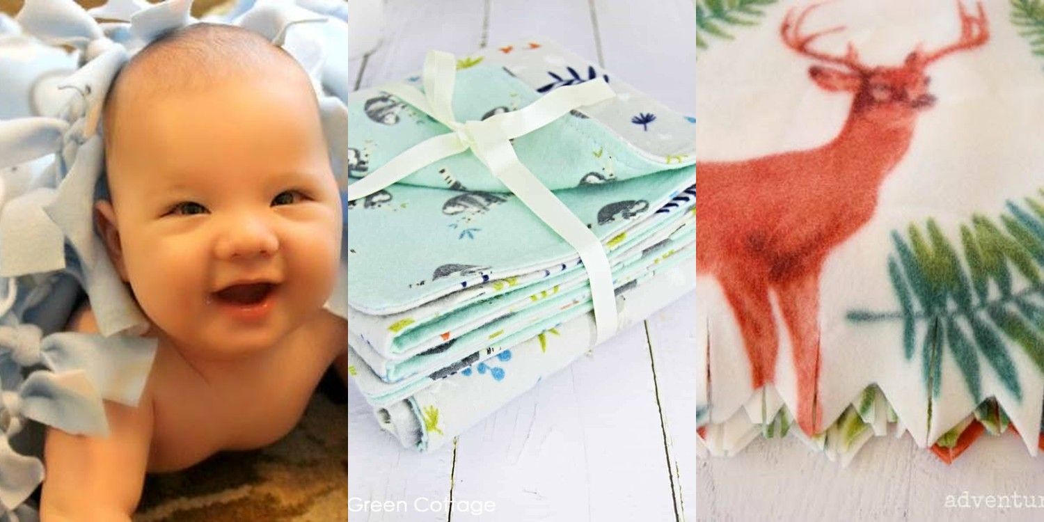 32 DIY Fleece Baby Blankets
