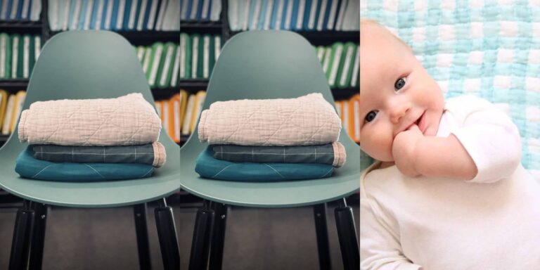 33 DIY Gauze Baby Blankets