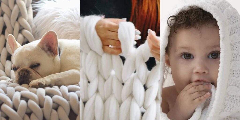 33 DIY Hand Knit Baby Blankets