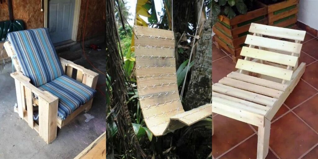 17 DIY Pallet Chair Designs