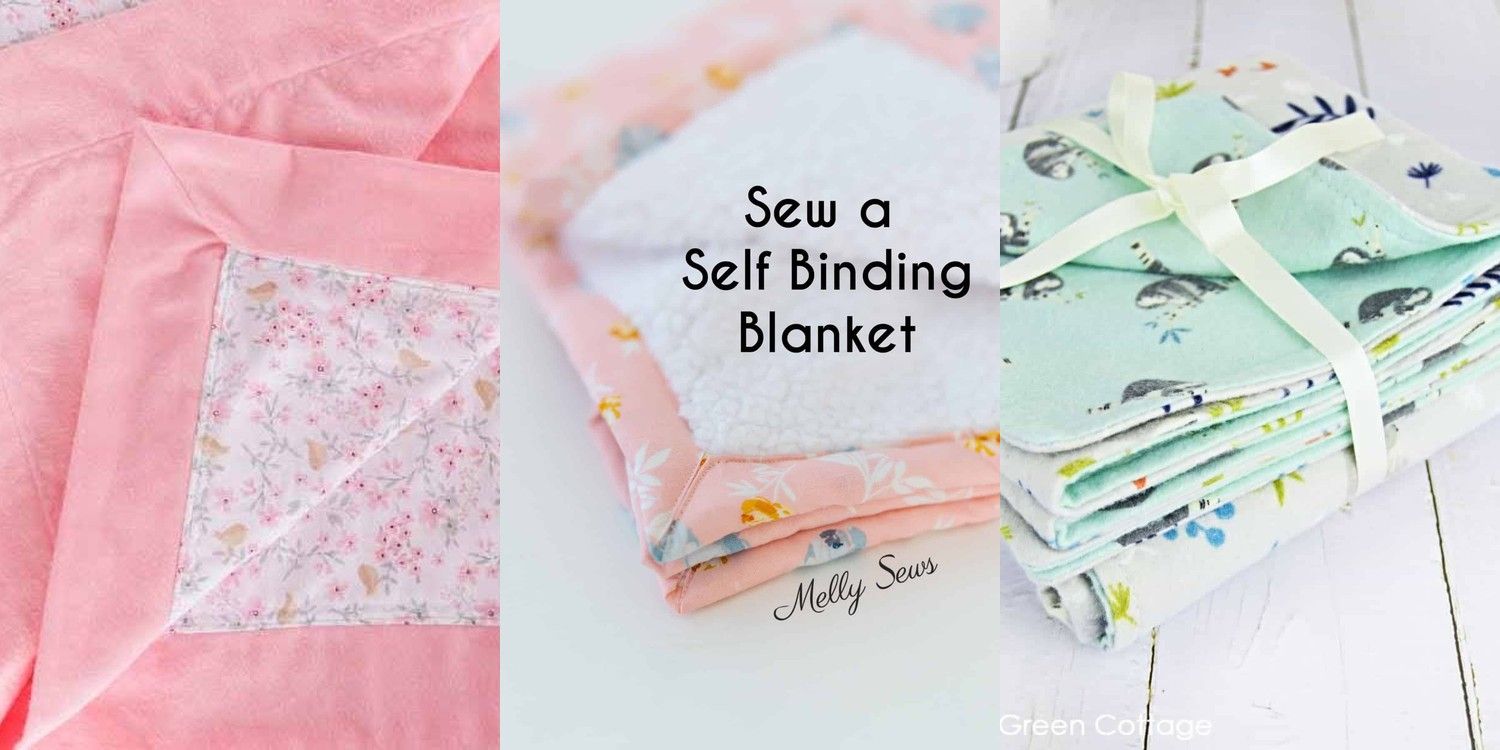30 Self Binding Baby Blanket Tutorials