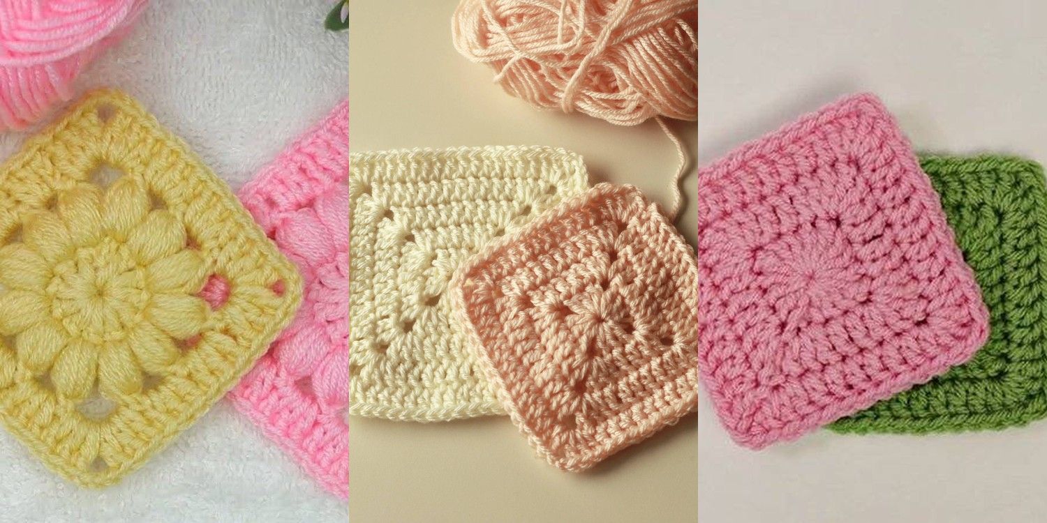 32 Solid Granny Square Crochet Patterns 32 Solid Granny Square Crochet Patterns
