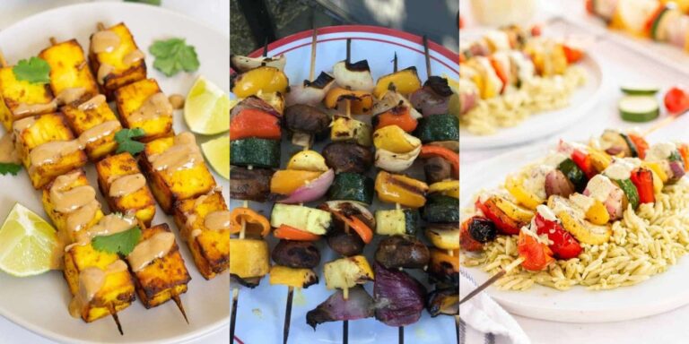 14 Veggie Kabobs on the Grill