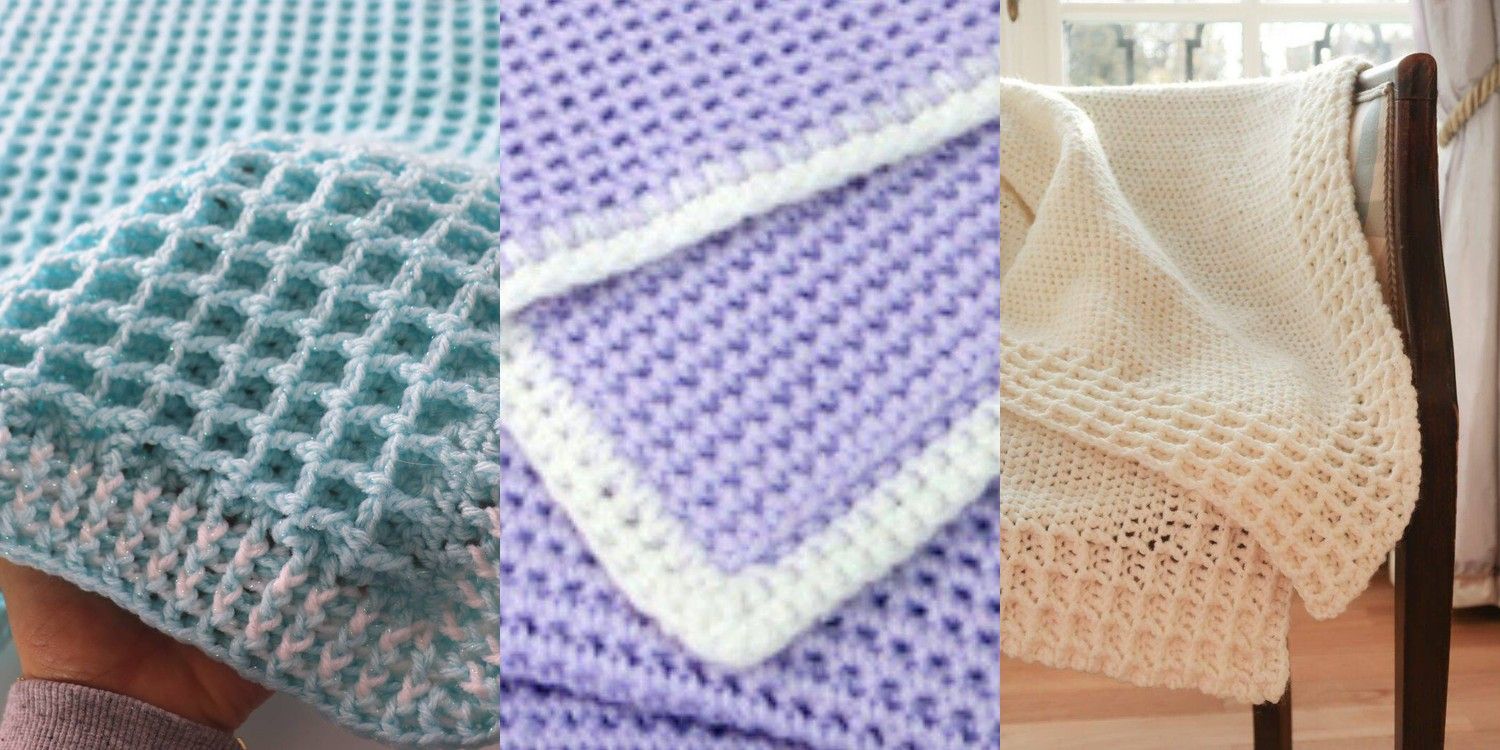 34 Waffle Stitch Crochet Baby Blanket Patterns 34 Waffle Stitch Crochet Baby Blanket Patterns