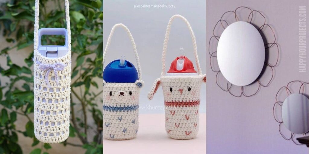 15 Water Bottle Holder Crochet Patterns 15 Water Bottle Holder Crochet Patterns